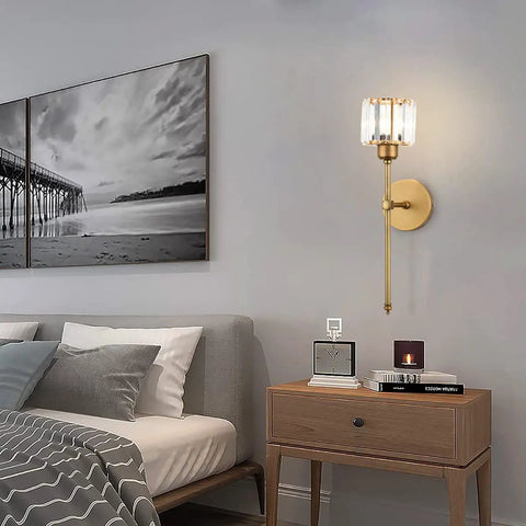 Set Of 2 Brushed Brass Wall Sconces Hardwired Vanity Lights With Fabric Shade For Bedroom Living Room Hallway Kitchen