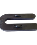Heavy Duty Interlocking Black Plastic Shims One Thousand Unit Box For Builders And Renovators Aligning Door And Window Openings Without Sticky Tape Or Crazy Glue Using Patent Pending Collapsible Lock System, close-up view.