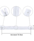 White 12 Inch Nylon Zippers Pack Of 100 For Sewing Crafts Bags Pouches And Pillow Covers Size 3 Ideal For DIY Projects.