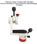 Altazimuth Telescope Mount With 360 Degree Adjustment Beefy Aluminum Alloy PTZ Mount with visible micro adjustment knob
