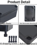 Tough As Nails IP67 Waterproof ABS Junction Box Heavy Duty Electrical Enclosure with mounting plate, anti-dropping screws, waterproof seal.