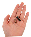 Wood Threaded Inserts And Nuts Kit With Bolts And Hex Wrenches And Drill Bit for quick DIY wood assembly, metal furniture connectors shown in hand.