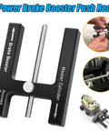 Heavy Duty Car Brake Adjustment Tool Featuring Adjustable Push Rod Booster And Master Cylinder Pins in black steel designed for trucks.