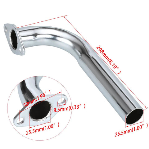 Heavy Duty Exhaust Header Pipe Replacement For Predator 420cc And GX Series Engines Including GX240 GX270 GX390 Ideal Bolt On Upgrade