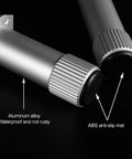 Top Tier Adjustable Furniture Legs With Dope Brushed Aluminum Finish And Heavy Duty Stainless Screws For Cabinets Tables Flex Height Setup To Fix Wobbly Floors Instantly Sleek Urban Living - close-up of aluminum legs with ABS anti-slip mat.