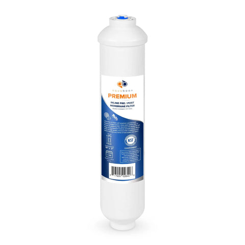 Heavy Duty Inline Polishing Carbon Water Filter Cartridge For Reverse Osmosis Systems With Quick Connect Fitting And Standard Size Compatible With Icf 10 Provides Smooth No Sweat Setup And Straight Up Clean Taste 6 Pack.