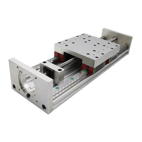 Beefy Pro Grade Ball Screw Nut Travel Table for HGR20 Linear Guide SFU1610 CNC Router 700mm Travel, shown at angle