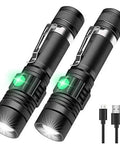 Rechargeable 2000 Lumen LED Tactical Flashlight With Zoomable Beam IPX6 Waterproof Pocket Size Beast Bright Light For Hiking Camping And Emergency Prep