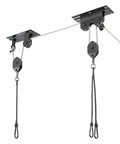 Ceiling Mounted Bike Hoist Rack For Garage Storage, Safe And Easy Lifting With Automatic Locking Brake, Holds Bikes Up To 44lbs