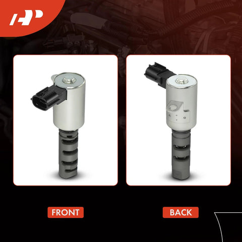 Left And Right Engine Variable Valve Timing VVT Solenoid 2 Piece Set For Toyota Camry Highlander Sienna Avalon Solara RX300 RX400h 3.0L 3.3L Replacement 15330-0A010 15340-0A010 front and back view