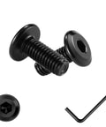 M6x18mm Hex Socket Head Cap Screws 50 Pcs 304 Stainless Steel Black Oxide Fasteners with wrench