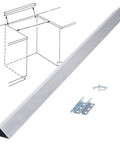 Slide In Range Gap Filler Kit Universal Triangle Stove Trim Between Range And Wall Aluminum 30 Inch Fits Ranges With No Bulky Back Guard Easy Install Keeps Crumbs And Scratches Away