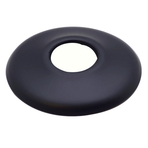 Flat Head Toilet Supply Kit With Round Handle Angle Stop Shut Off Valve 1/2 In IPS Inlet 3/8 In OD Compression Outlet 20 In Matte Black No Fuss Quick Install rubber gasket