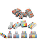 Secure Push Wire Connector Terminal Block Kit For Fast Splicing No Tools Needed Flame Retardant Housing Fits Tight Spaces Copper Conductors Corrosion Resistant Easy Strip In Design Saves You Plenty Of Time And Effort, mixed-size connectors