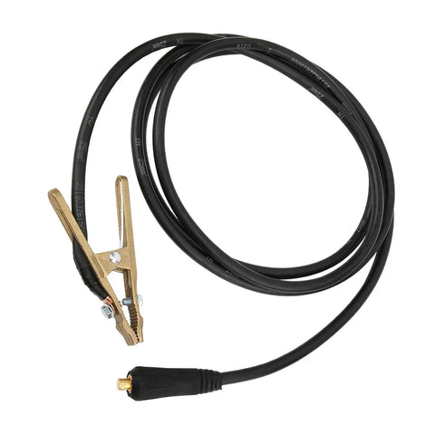 Top Notch 260A Brass Ground Clamp For Heavy Duty Welding Jobs with black cable and clamp attachment.