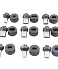 Set of heavy duty hydraulic punching die molds built to last for elliptical holes with 8x20mm oval punch high strength alloy steel
