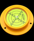 90mm Green Bullseye Bubble Level With Mounting Holes, Heavy Duty Pro Grade Spirit Level for RVs and Construction, 3.54 Inch Diameter