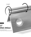 Close-up of stainless steel door hinge for furniture, 2.15 x 1.3 in, 315° large-angle rotation, 10 pcs