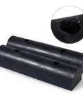 Rubber Dock Guard Semi Circular Black Extruded Shield For Dock Protection, featuring semicircular design and mounting detail
