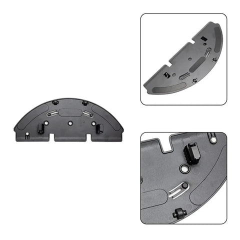 Mop Cloth Holder and Replacement Bracket Kit for RC400 Vacuum Cleaner, snap-on mount, black plastic detail view