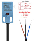 Square Inductive Proximity Sensor Switch Non Shield Type SN04-N Detection Distance 5mm 10-30V DC 200mA NPN Normally Open Three Wire