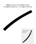 Black rubber hose for Generator Fuel Line Kit, 3/16 Inch ID, 3/8 Inch OD, oil resistant and high temperature, shown alone and in use