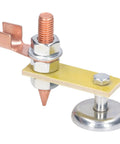 Heavy Duty Adjustable Magnetic Welding Support Clamp With N35 Strong Magnet Terminal Hold, compact design for metal surfaces.