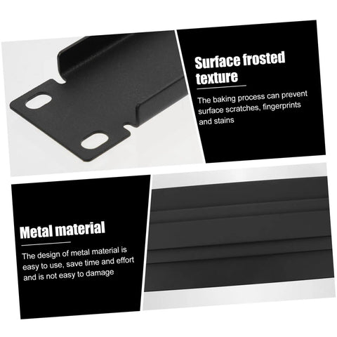 3 Pack Screw Mounted Blind Plates For Equipment Cabinets And Server Racks, Dust Guard Covers, Easy Install, Rugged Internal Equipment Shield, Keeps Machines Clean And Cool black metal blind plate