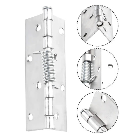 Self Closing Cabinet Door Hinge With Built-In Spring, Stainless Steel Durable Furniture Fitting for Kitchen, close-up view