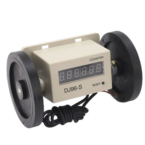 Mingzhe Digital Metric Measuring Wheel, 0.01-999999m Capacity, showing digital counter and rubber wheels for precise measurement.