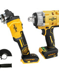 4-Piece Brushless Home Improvement Power Tool Set With Accessories - Complete Kit Or Tool-Only, Includes Essential Tools For DIY Projects, Pro-Grade Performance, Batteries Not Included.