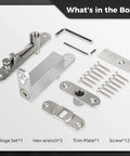 Heavy Duty Self Closing Door Pivot Hinges Hidden Bookcase Stainless Steel System Concealed 360 Degree Shaft Pivot Hinge For Wood Doors With Screws Easy Install And Hidden Swing For Modern Interiors And Bespoke Cabins parts
