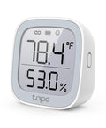 Smart Temperature And Humidity Monitor With 2.7 Inch E Ink Display Real Time Alerts Visual Graphics Hub Required For Stable Connectivity White Finish Swiss Made Sensor For Accurate Readings, front view