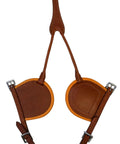 Mini Horse Driving Blinders With Leather Blinker Plates And Wire Stays, Adjustable Bridle Attachment For Minis, Flexible