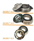 Compact 24V 16W Electromagnetic Brake For Printing Accessories, showcasing different views of single unit installation parts.