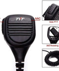 Go-To Handheld Microphone Speaker With PTT For Walkie Talkies TH-47 Mic 3.5mm Headphone Jack 30 Cm Acoustic Tube design