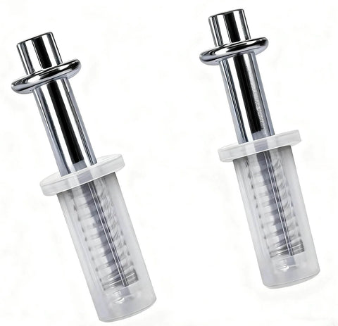 Spring Loaded Bifold Door Top Pivot Set, 2 Pcs Closet Door Hardware Repair Part for 1 1/8 to 1 3/8 Inch Doors, PVC And Stainless Steel