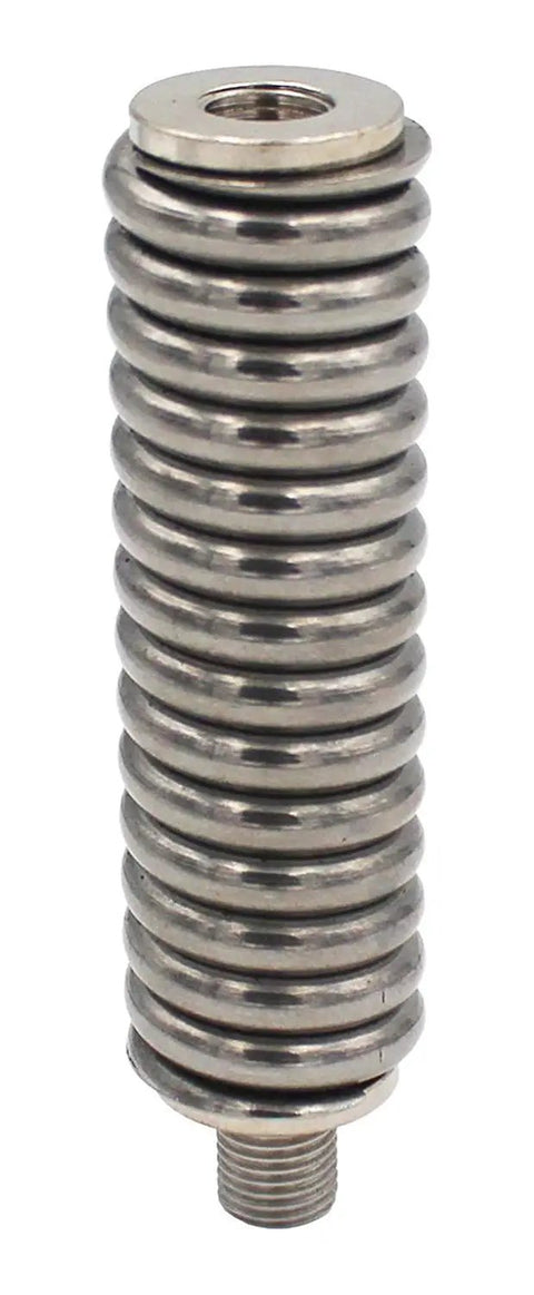 2 Foot Fiberglass CB Radio Antenna With 1000 Watt Rating Black Finish Heavy Duty Stainless Steel Spring VibraSorb Anti Breakage Design