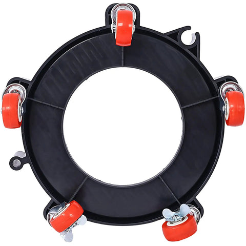 Straight Up Heavy Duty 5 Gallon Bucket Dolly With Wheels Hella Tough Polypropylene Drum Cart Featuring Five Gliding Swivel Casters For Auto Detailing And No Sweat Garden Tasks