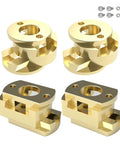 Upgrade Your 3D Printing Game With This Smooth Oldham Coupling For T8 Z Axis Lead Screws Perfectly Fit For EndERS 3 Flexible Hot Beds With Easy 16mm Thread Holes And Reliable Brass Build Quality For Flawless Moves. brass Oldham coupling set with screws and nuts for T8 Z axis lead screw, 16mm thread holes