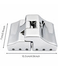 316 Stainless Steel Heavy Duty Hinge With Broad Mounting Plates Polished Finish For Sunroom Roofs Rv Campers Marine Builds Home Reno with dimensions 10.3cm x 7cm.