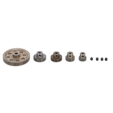 Beefed Up Steel Differential Main Spur Gear Set 64T 17T 21T 26T 29T Motor Gear For RC Cars Replacement Parts