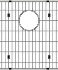 Crosstown CTXBG2914 Stainless Steel Bottom Grid For Sinks, Custom Sized 28 7 Eighths Inch By 14 3 Eighths Inch, Top View