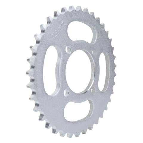 Close-up of 37T rear sprocket from 428 Chain And Sprocket Kit With 37 Tooth Rear Sprocket 52mm ID Fits 50cc to 250cc bikes