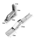 Hidden Hinge Kit 2 Pack For Cabinets And Wardrobes, 90 Degree Folding Door Hardware dimensions in millimeters
