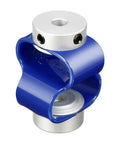 Slick Flex Shaft Coupler With Heavy Duty Aluminum Ends And Quick Swap Design 18 Mm Outer By 38 Mm Long for motor setups.