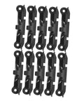 Five Pairs CPU Cooler Backplate Bracket Kit With Plastic Mounting Retention Clips For Motherboard Sockets Spare Parts For Heatsink Installation Backups For DIY Builders And Pros Wide Compatibility, 10 black clips