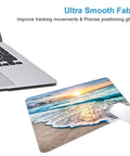 Coastal Sunset Themed Mouse Pad For Laptop And Desktop Cute Customizable Small Desk Pad With Non Slip Rubber Base Ultra Smooth Surface Portable Office Accessory For Work From Home And Travel Dope Gift Idea