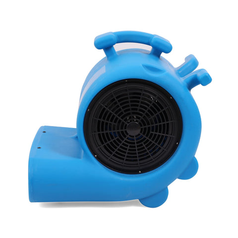 Blue portable Three Speed Air Mover With Three Quarter Horsepower And 3000 CFM For Quick Drying And Air Circulation In Home Or Vehicle