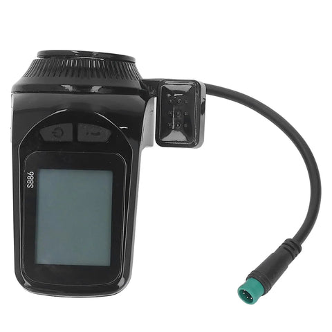 Dope Electric Bike LCD Display Meter Kit For Scooters And E Bikes High Power Readout with cable connection